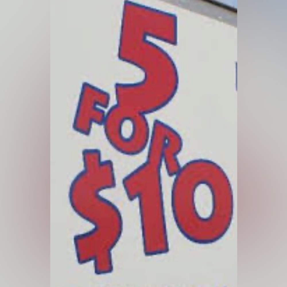 Mystery 5 for 10$  small tops bundle